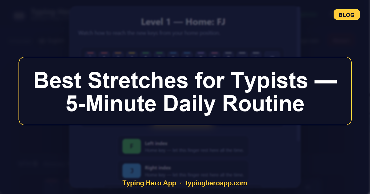 Best Stretches for Typists — 5-Minute Daily Routine