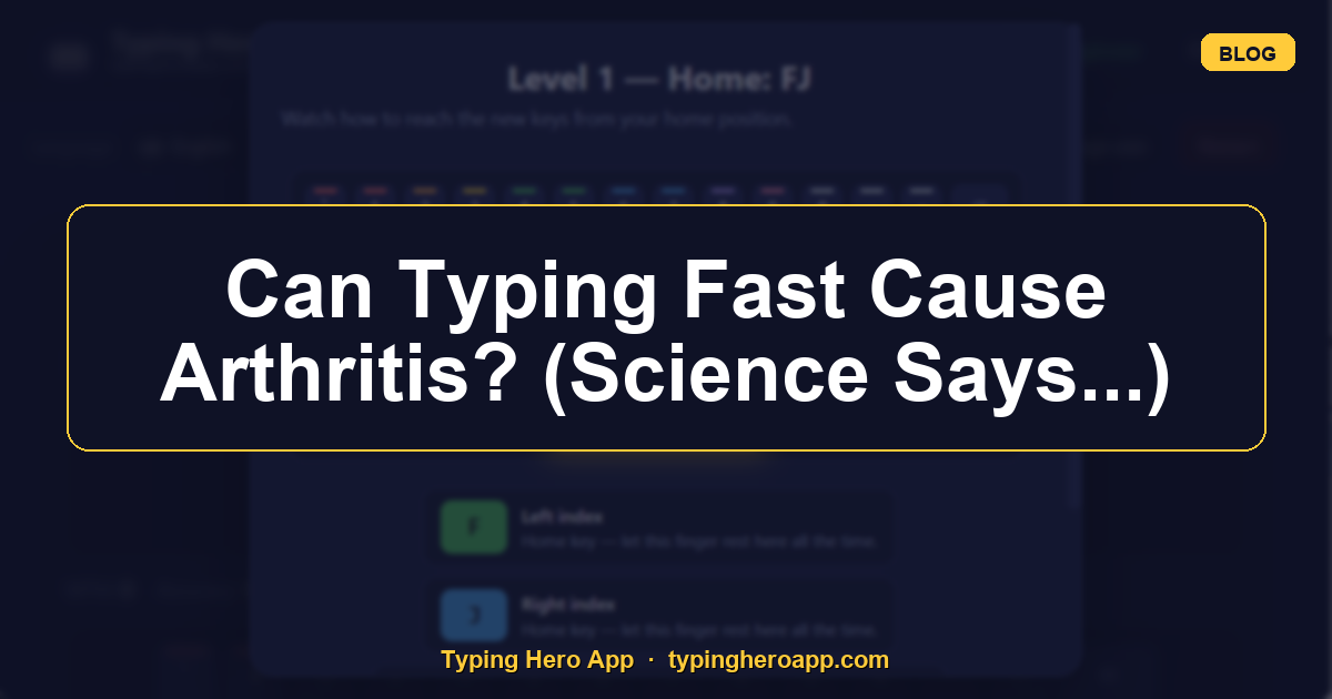 Can Typing Fast Cause Arthritis? (Science Says...)