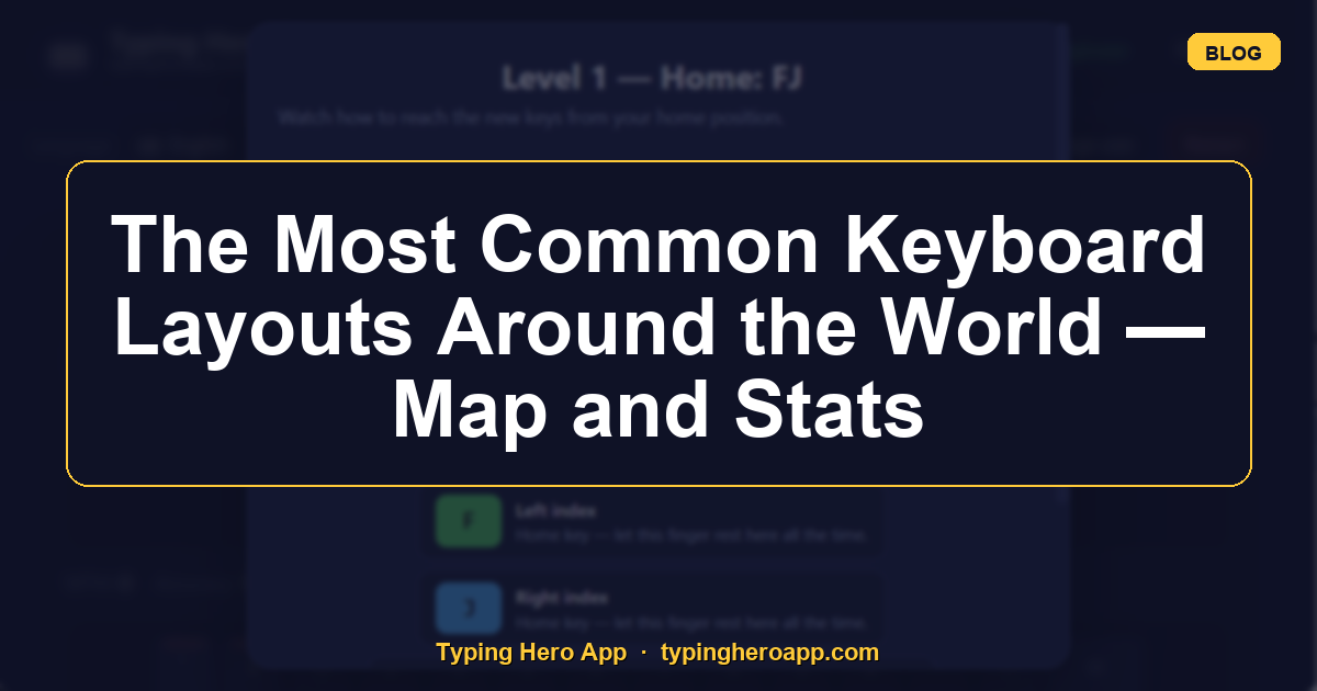 The Most Common Keyboard Layouts Around the World — Map and Stats