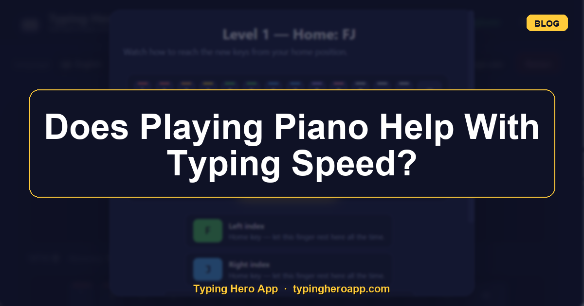 Does Playing Piano Help With Typing Speed?