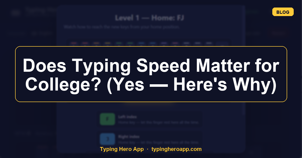 Does Typing Speed Matter for College? (Yes — Here's Why)