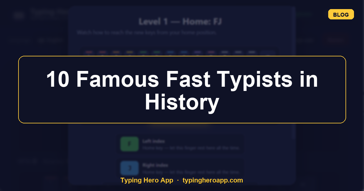 10 Famous Fast Typists in History