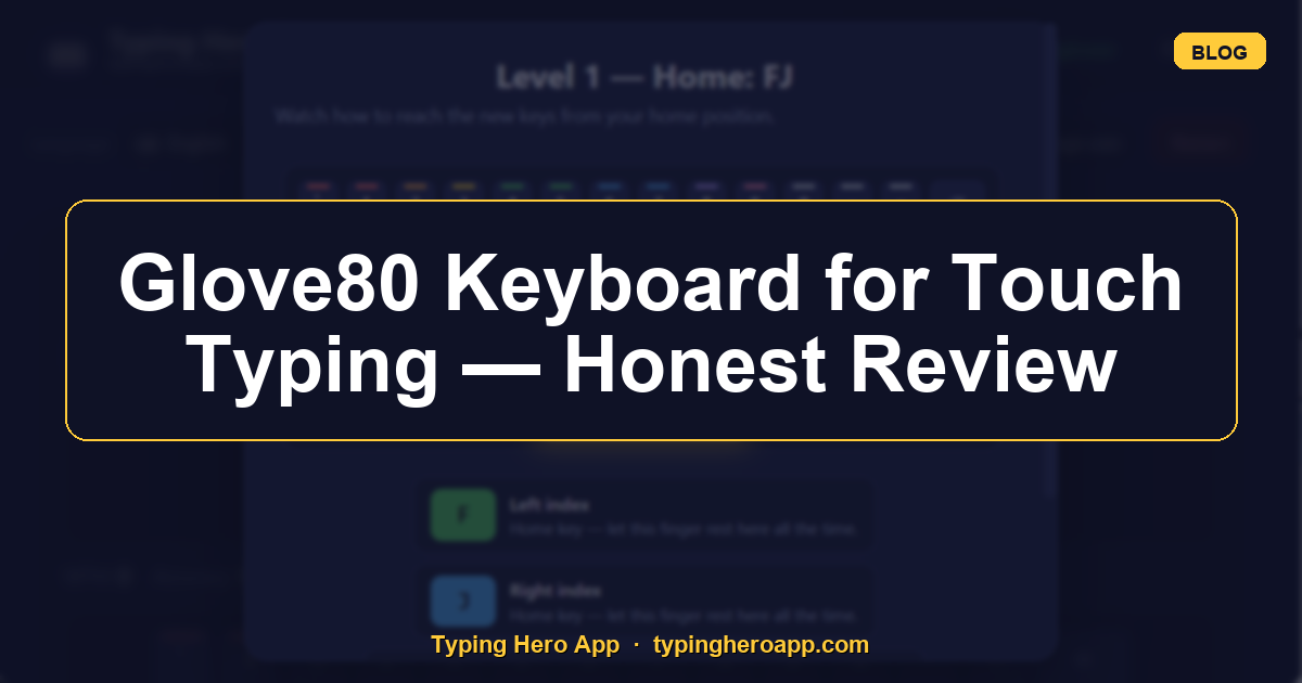Glove80 Keyboard for Touch Typing — Honest Review