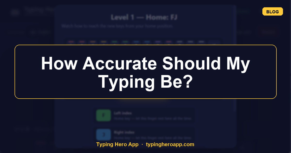 How Accurate Should My Typing Be?