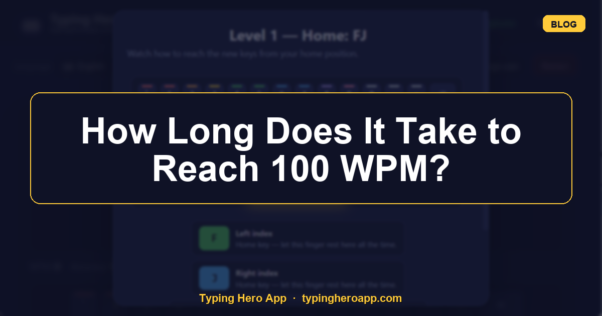 How Long Does It Take to Reach 100 WPM?
