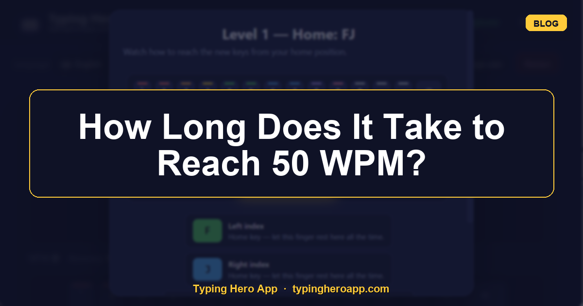 How Long Does It Take to Reach 50 WPM?