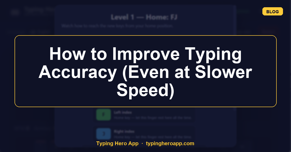 How to Improve Typing Accuracy (Even at Slower Speed)