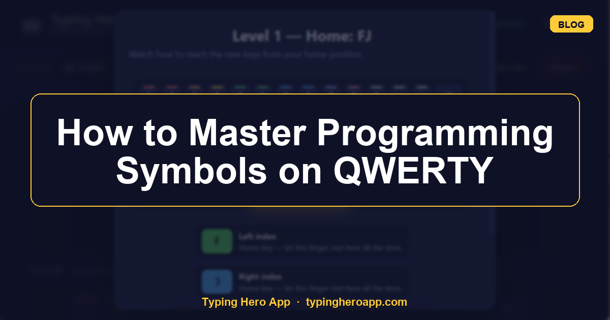 How to Master Programming Symbols on QWERTY