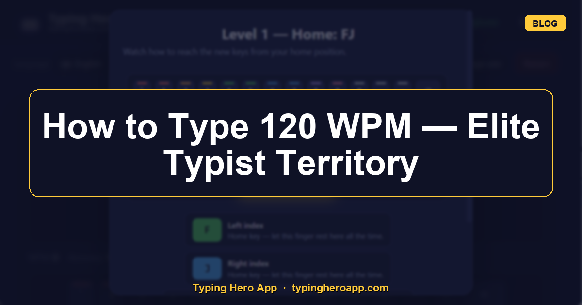 How to Type 120 WPM — Elite Typist Territory