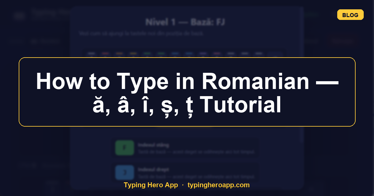 How to Type in Romanian — ă, â, î, ș, ț Tutorial