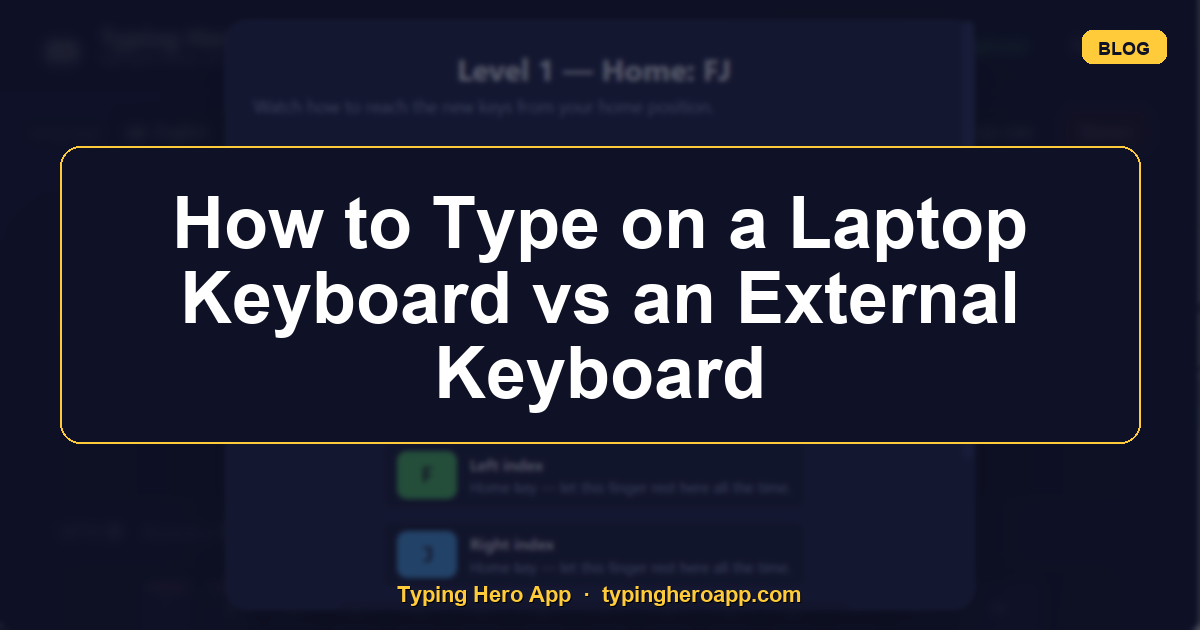 How to Type on a Laptop Keyboard vs an External Keyboard