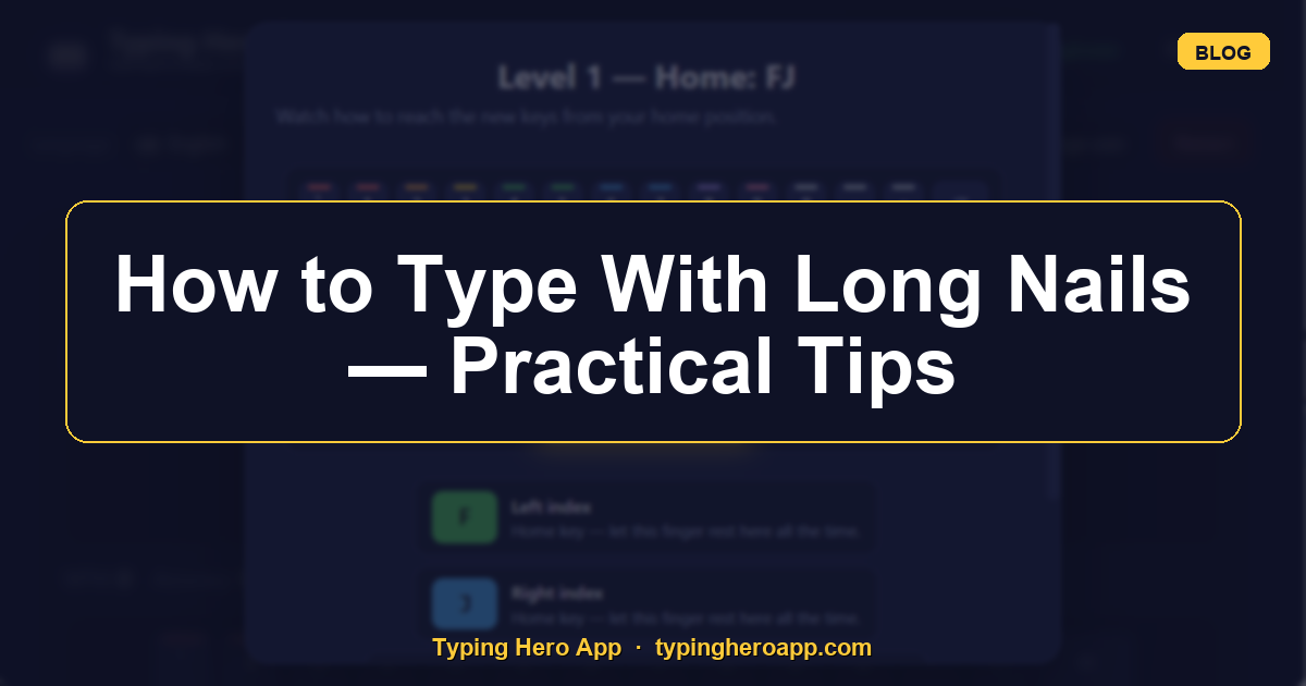 How to Type With Long Nails — Practical Tips
