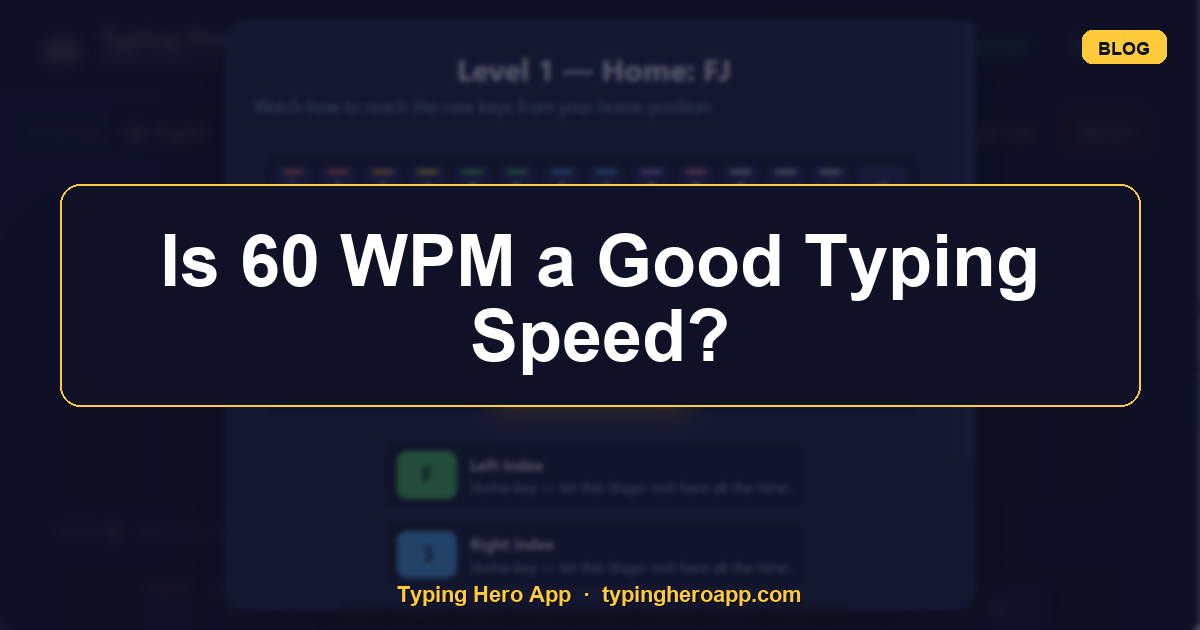 Is 60 WPM a Good Typing Speed?