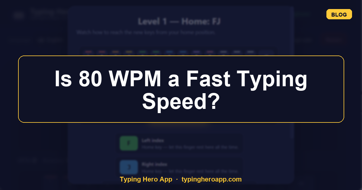 Is 80 WPM a Fast Typing Speed?