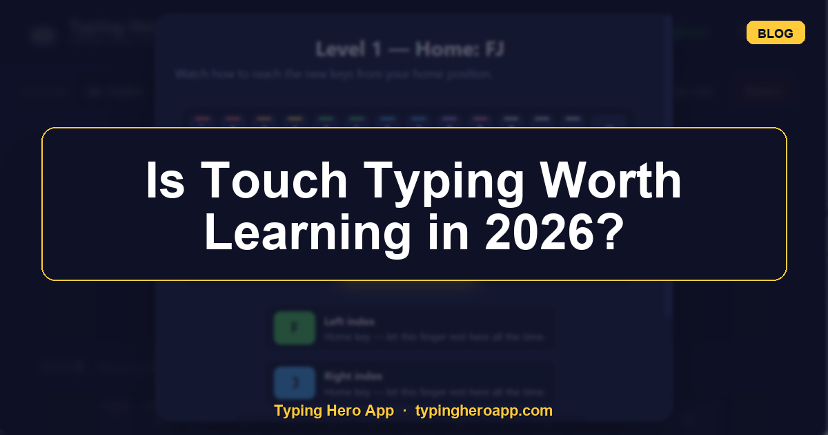 Is Touch Typing Worth Learning in 2026?