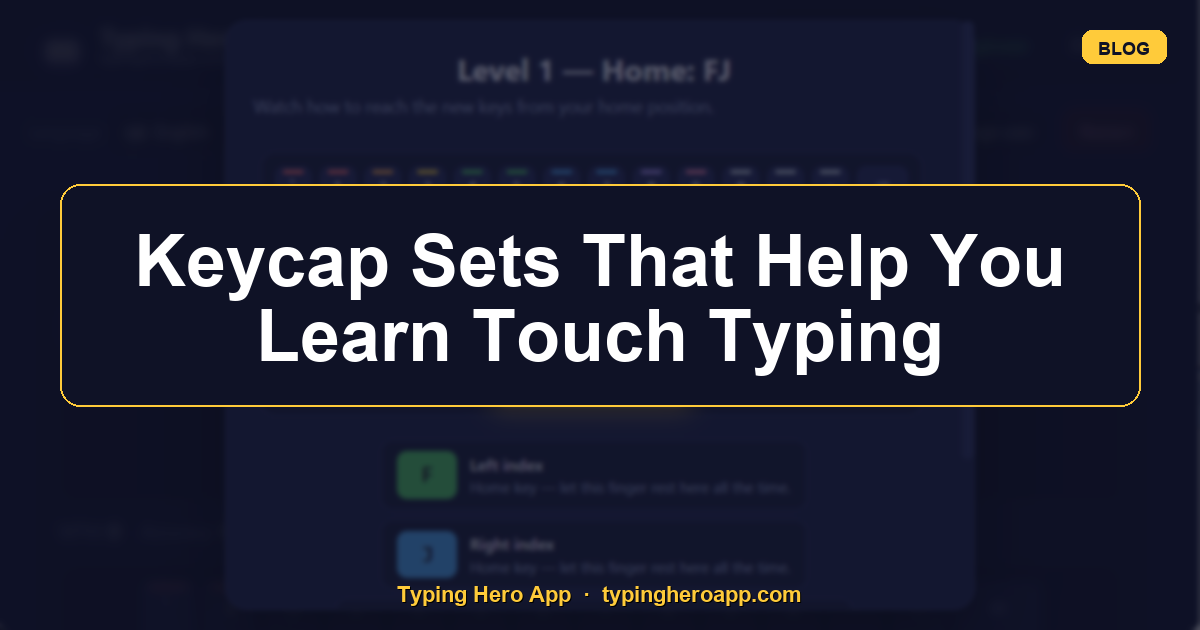 Keycap Sets That Help You Learn Touch Typing