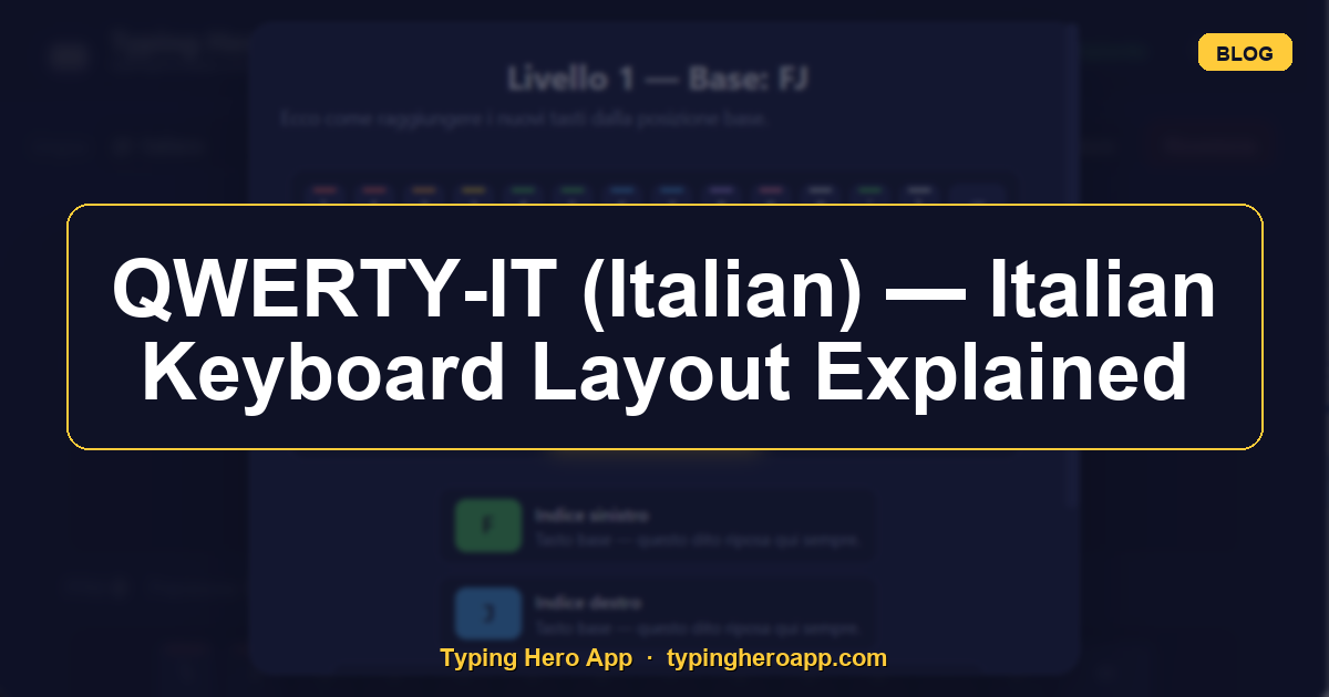QWERTY-IT (Italian) — Italian Keyboard Layout Explained