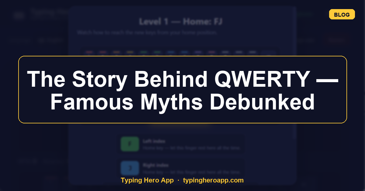 The Story Behind QWERTY — Famous Myths Debunked
