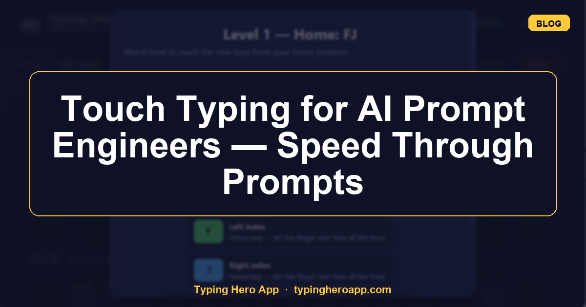 Touch Typing for AI Prompt Engineers — Speed Through Prompts