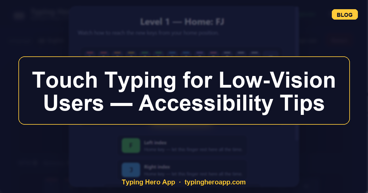 Touch Typing for Low-Vision Users — Accessibility Tips
