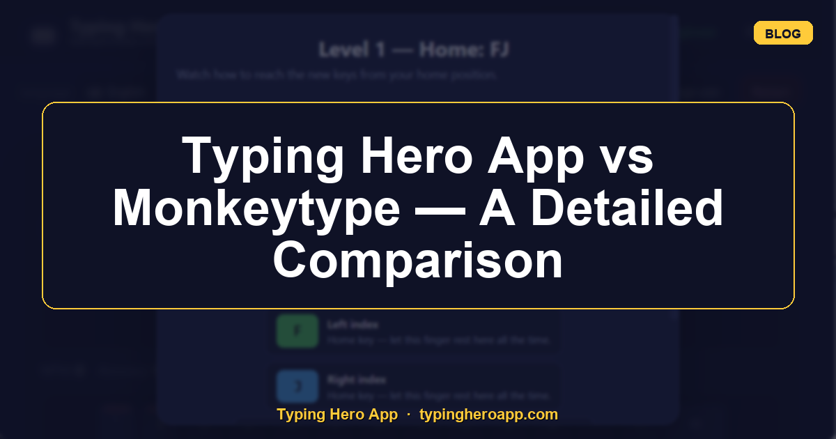 Typing Hero App vs Monkeytype — A Detailed Comparison