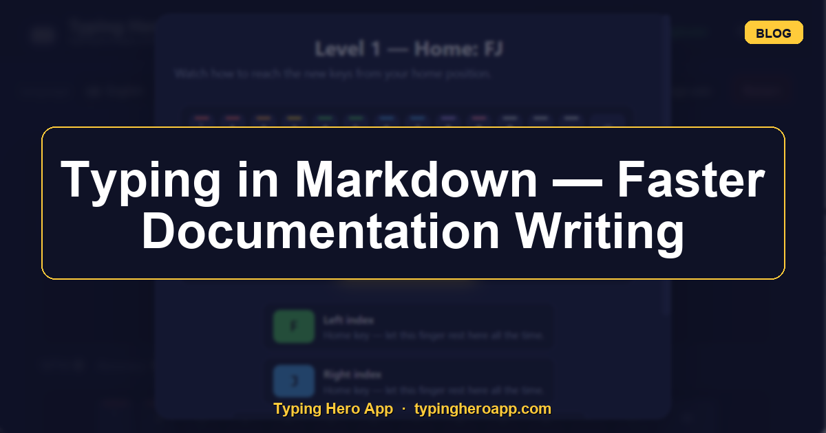 Typing in Markdown — Faster Documentation Writing