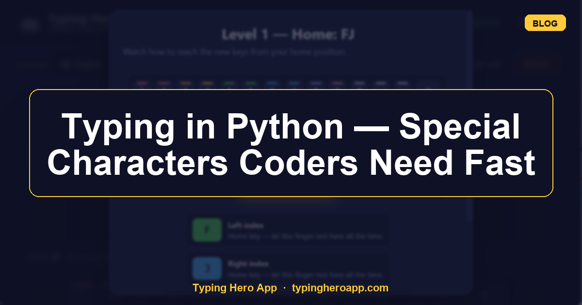 Typing in Python — Special Characters Coders Need Fast