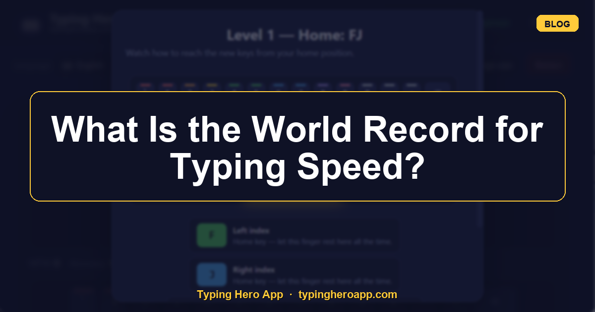 What Is the World Record for Typing Speed?
