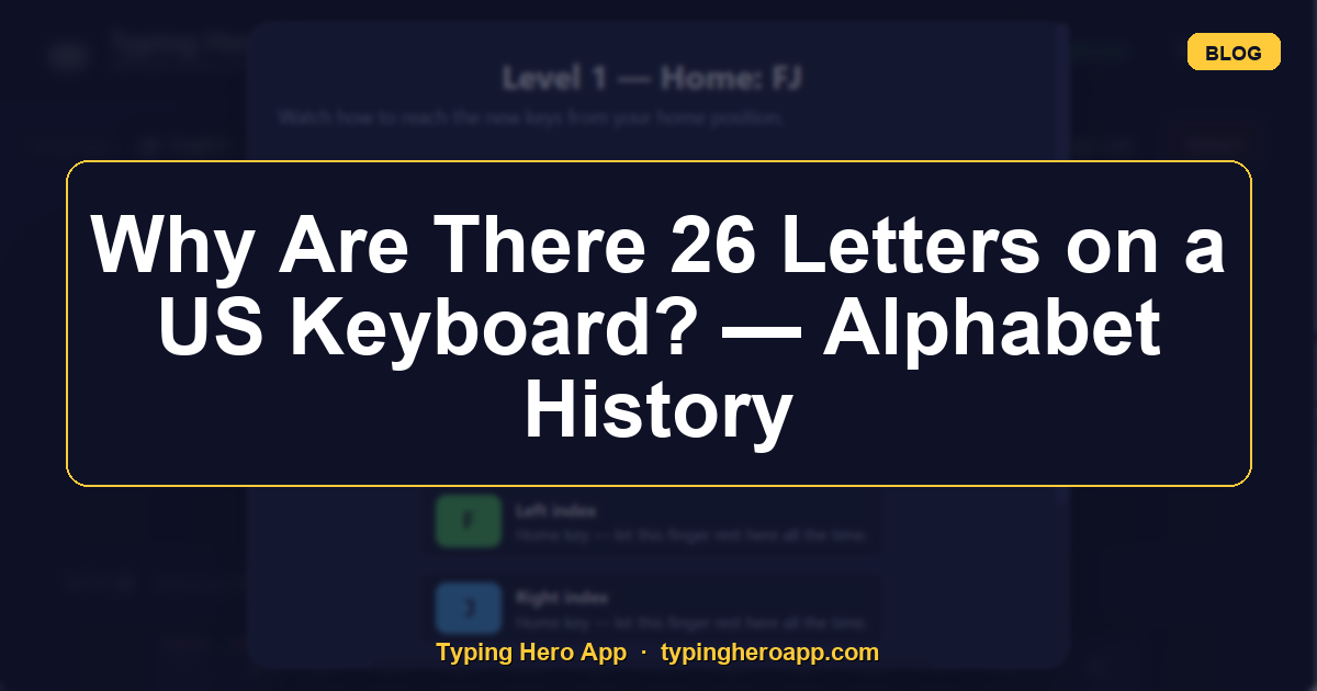 Why Are There 26 Letters on a US Keyboard? — Alphabet History