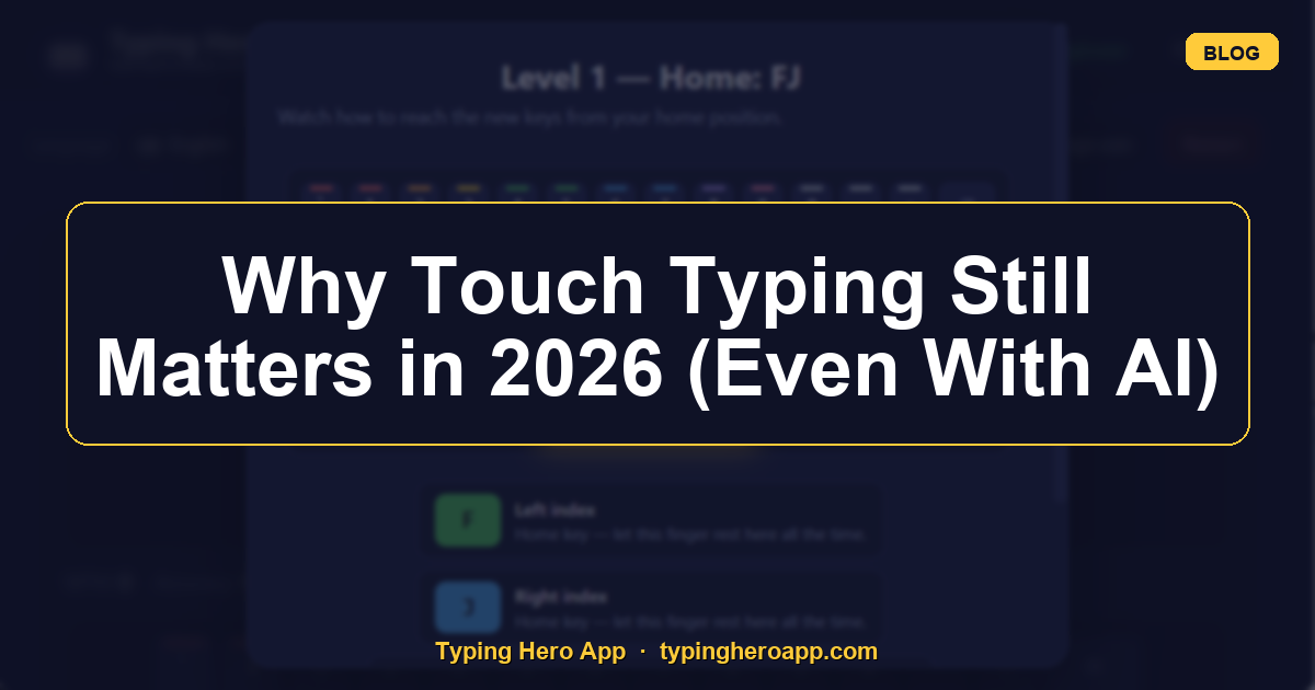 Why Touch Typing Still Matters in 2026 (Even With AI)
